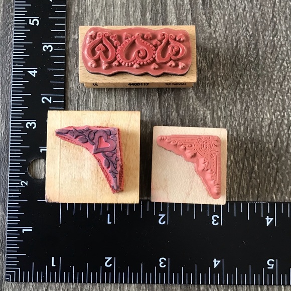 Flowers & Heart Theme Bundle of 15 Rubber Stamps - Picture 12 of 12